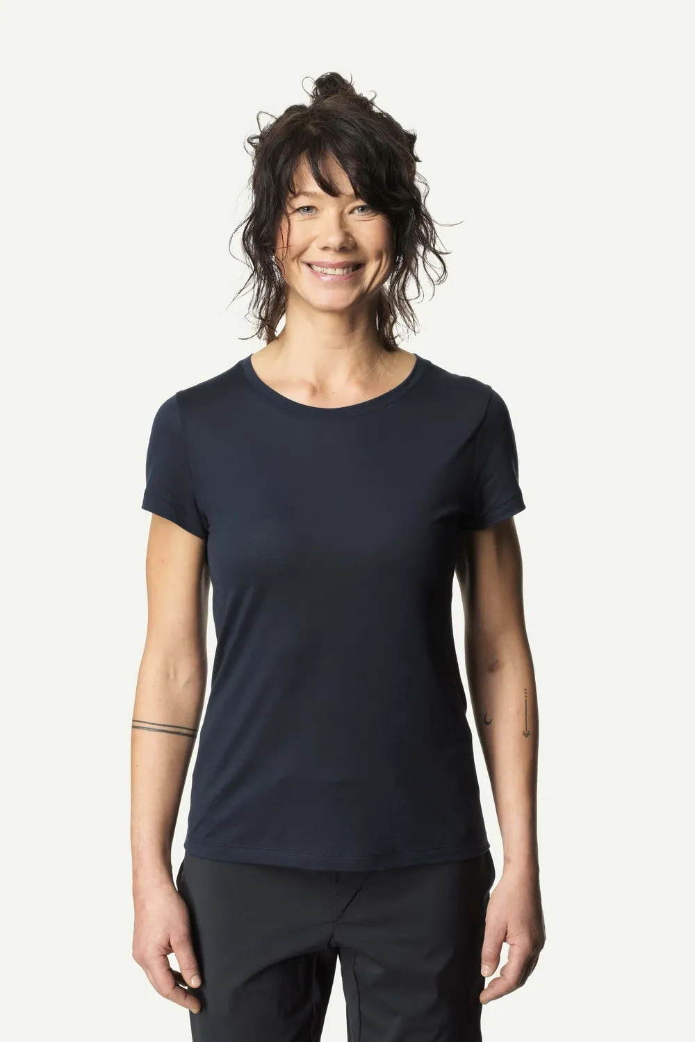 T-shirt Houdini Femme Tree Tee Bleu Illusion