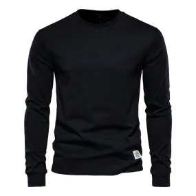 T-Shirt Militaire à Manches Longues Noir