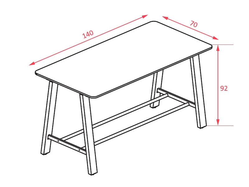 Table haute Fabrika - Denomics