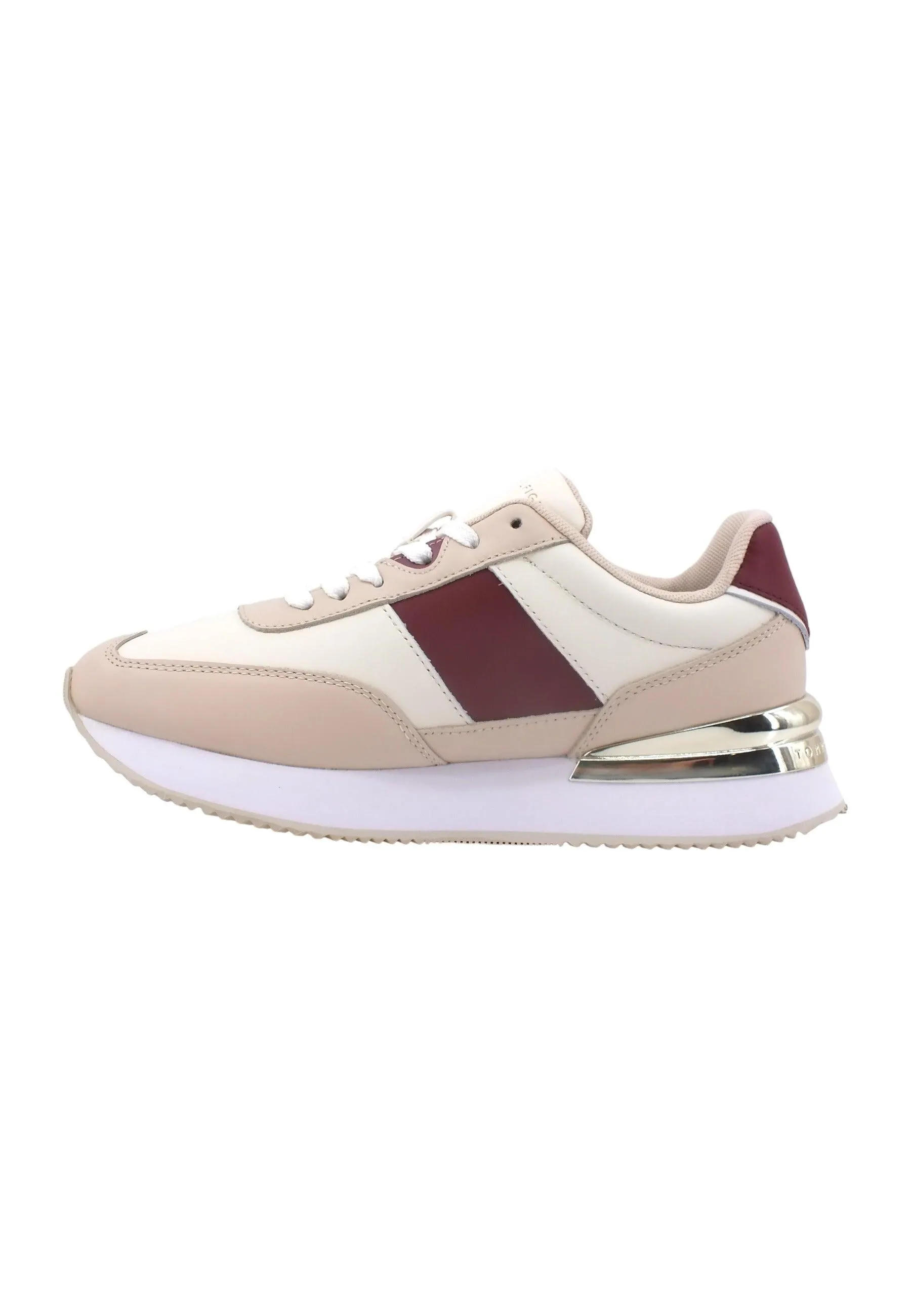 TOMMY HILFIGER Th Elevated Feminine Running Sneaker Donna Ancient White FW0FW07306