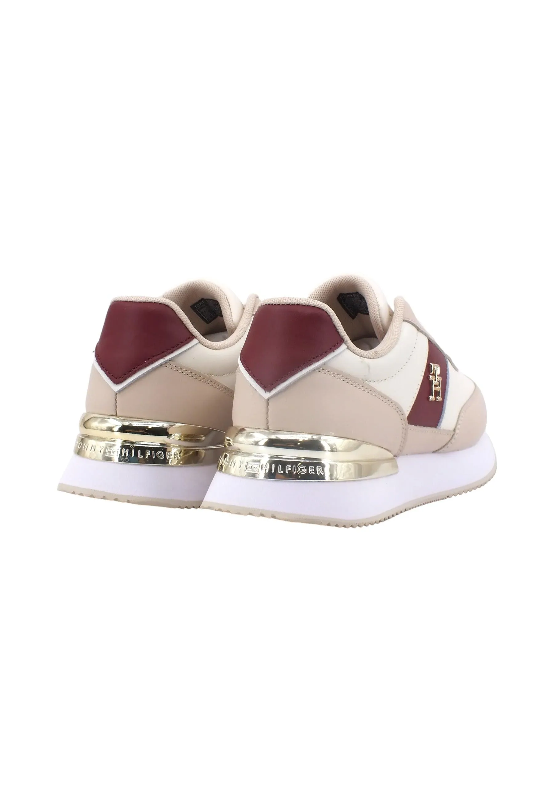 TOMMY HILFIGER Th Elevated Feminine Running Sneaker Donna Ancient White FW0FW07306