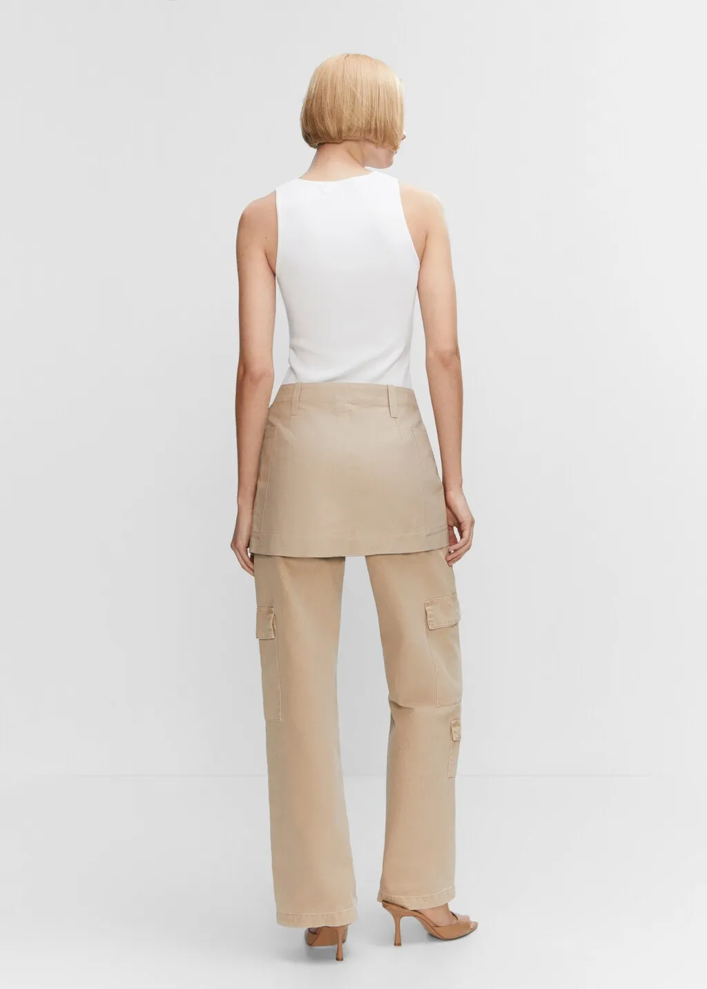 Top maglia spallini larghi