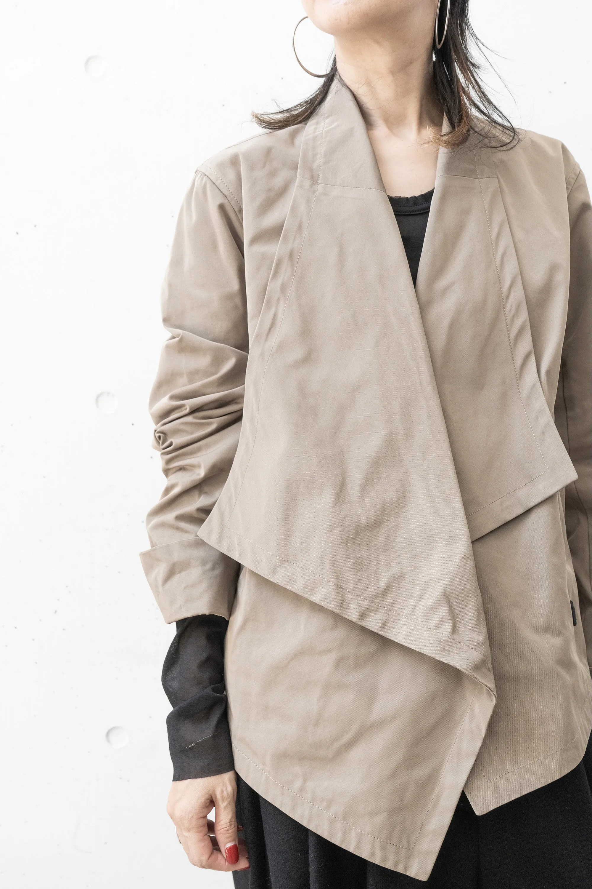 tous les deux ensemble/Gabardine Cropped Jacket