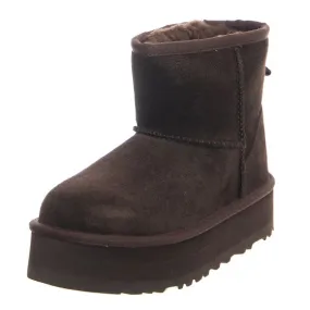 Ugg Mount Hope Fleece Brown - Stivaletti Bambini Marroni    