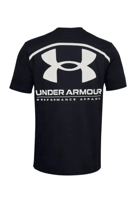 UNDER ARMOUR T-SHIRT UA PERFORMACE BIG LOGO NERO