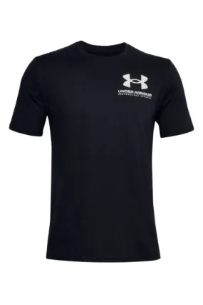 UNDER ARMOUR T-SHIRT UA PERFORMACE BIG LOGO NERO