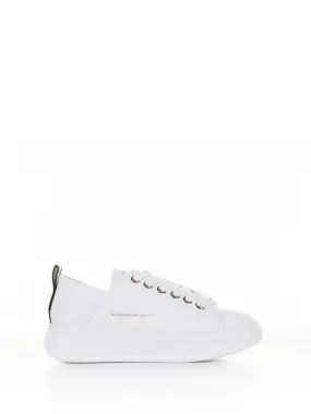 White Wembley leather sneaker